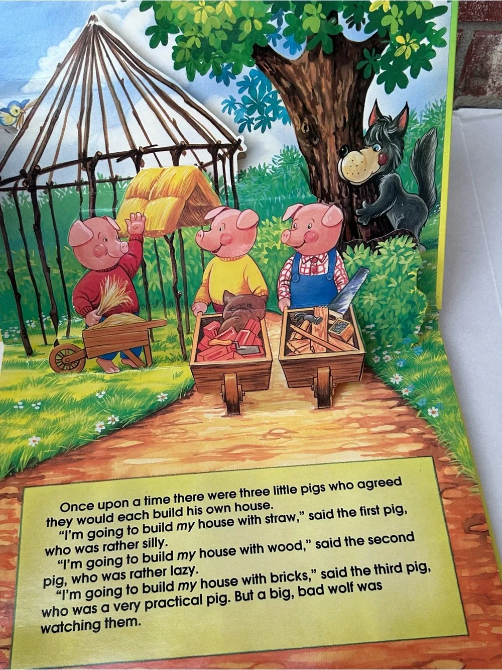 The Three Little Pigs Pop-Up Storybook 1994 Vintage Hardcover 1858302137
